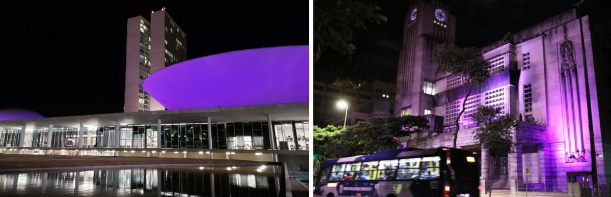 Здание национального Конгресса Бразилии (слева) и префектуры Белу-Оризонти (справа)