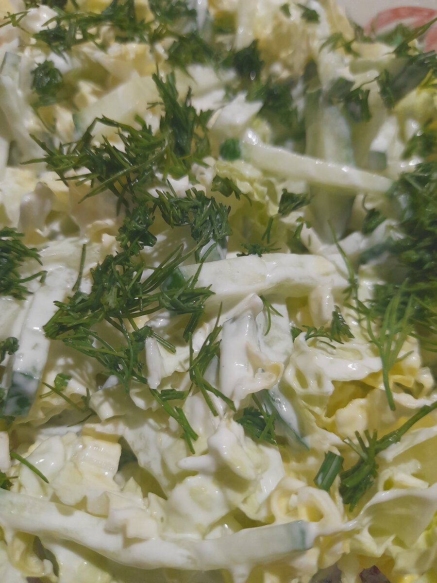 Салат-гарнир из пекинской капусты