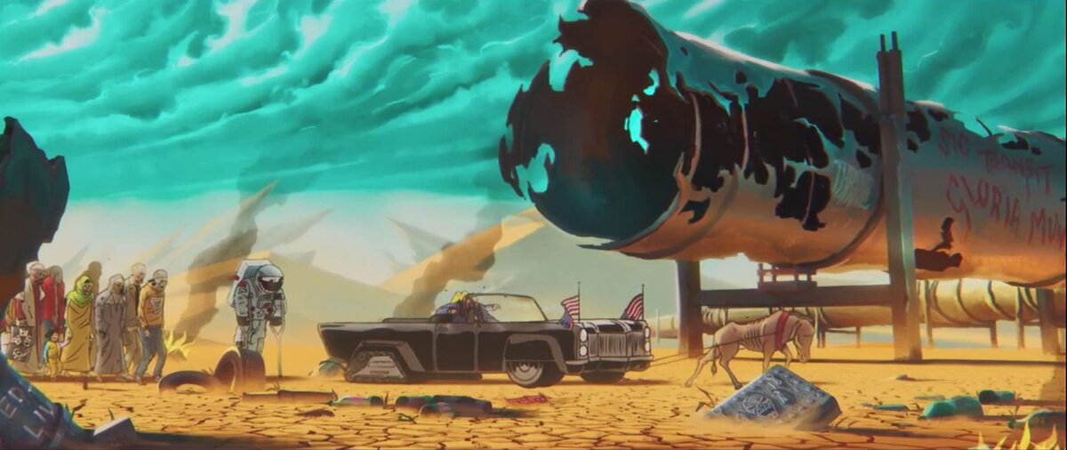 антураж напоминает Безумного Макса