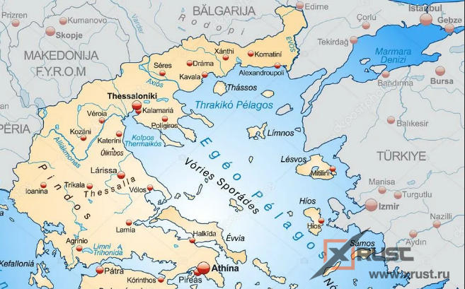 Граница турции и греции