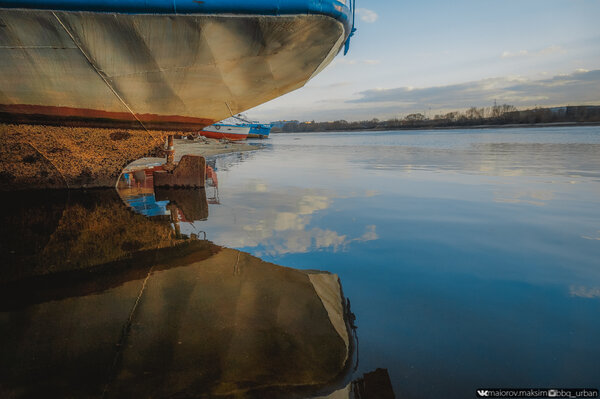 Корабли на мели ⚓ Где зимует речной флот на реке Москве?