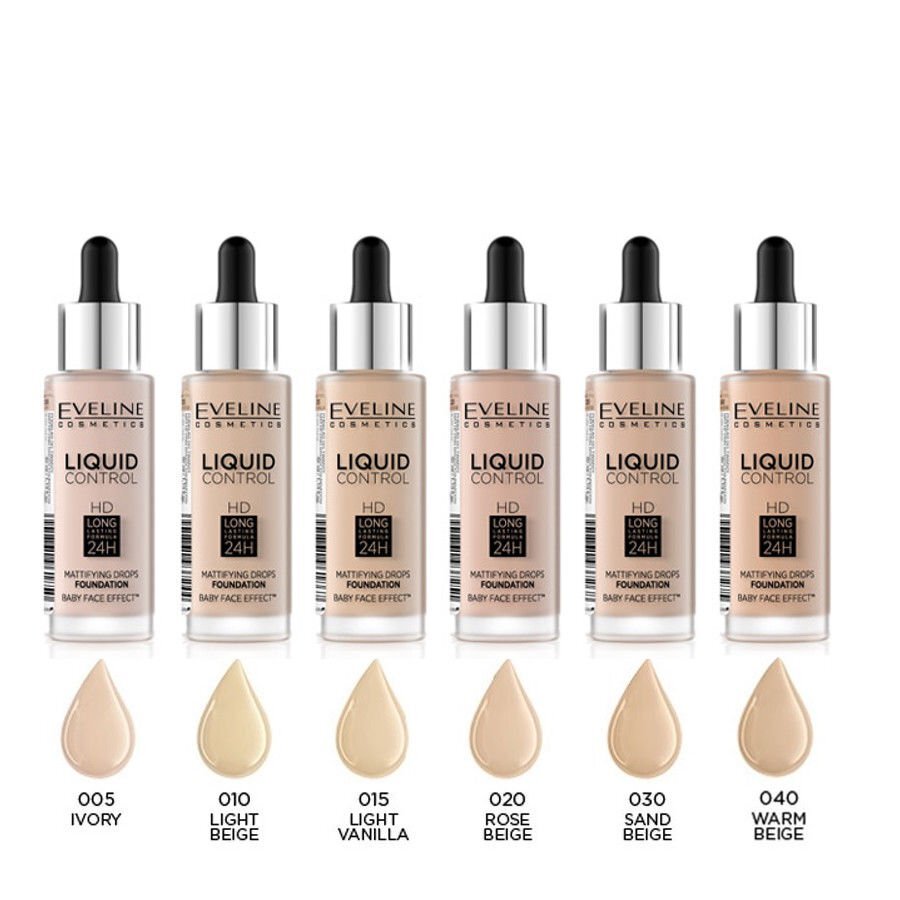 Тон эвелин liquid control 010 тон. Основа eveline тональная liquid control light beige #010 32мл. Эвелин liquid control оттенки. Eveline liquid control 005. Тональная основа eveline liquid control.