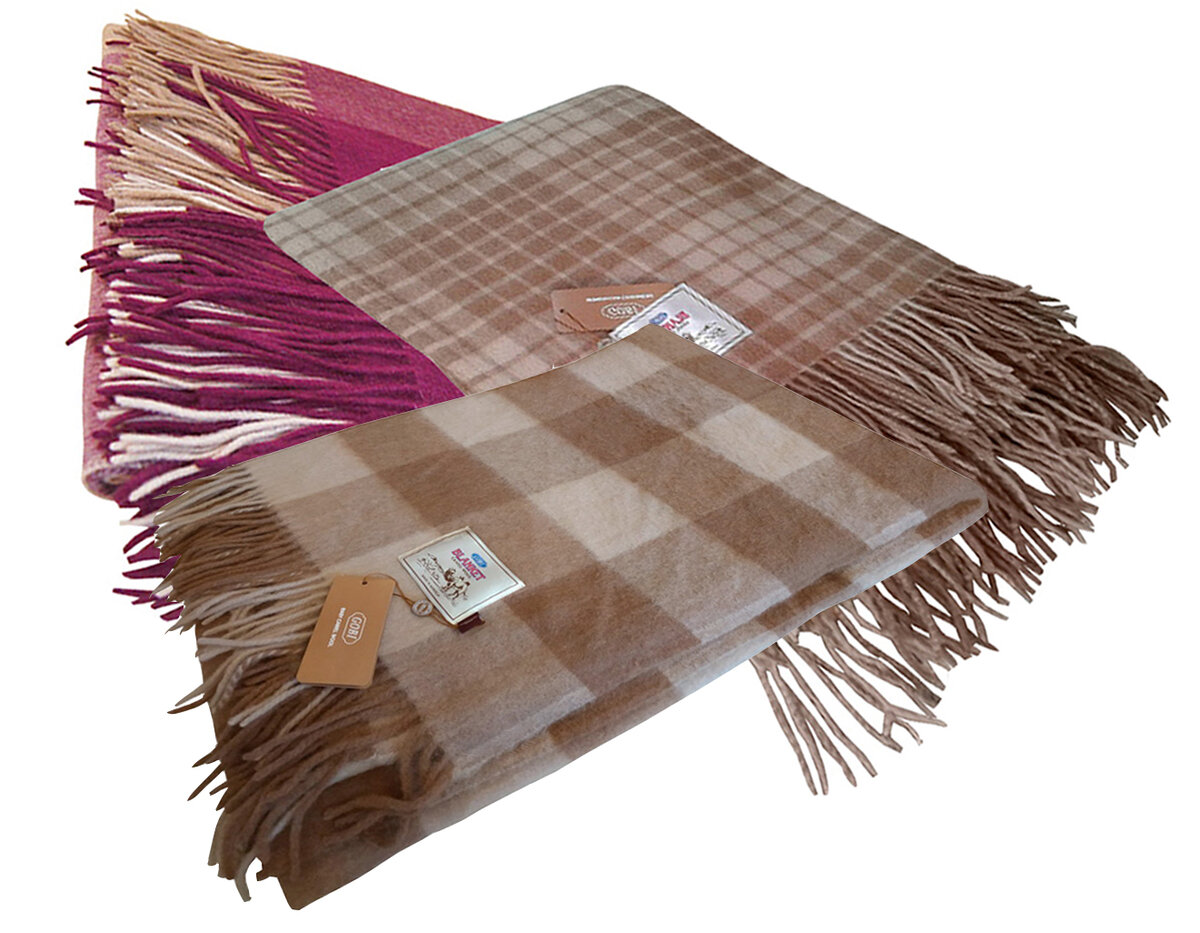 Монгольские пледы Erdenet из 100% верблюжьей шерсти