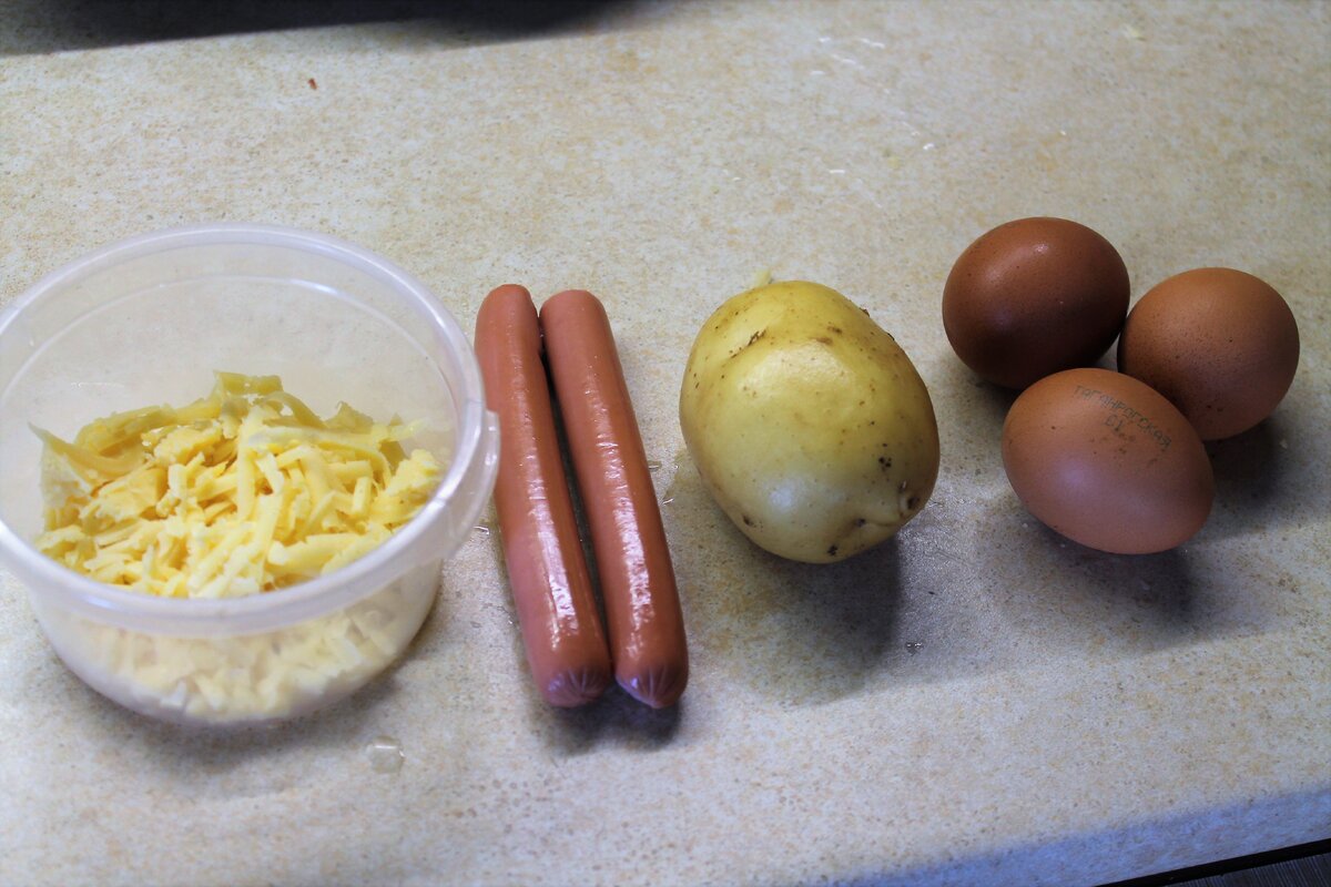 Основные ингредиенты блюда.