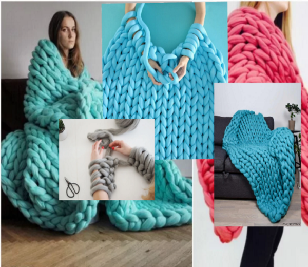 Очень крупная вязка. Фото из открытых источников