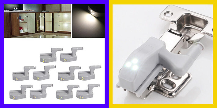 Светильники на петли шкафов