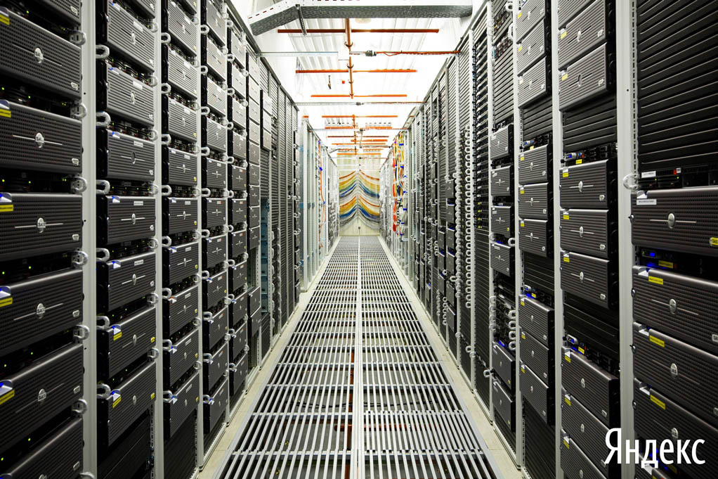 Одна из серверных комнат "Яндекса"