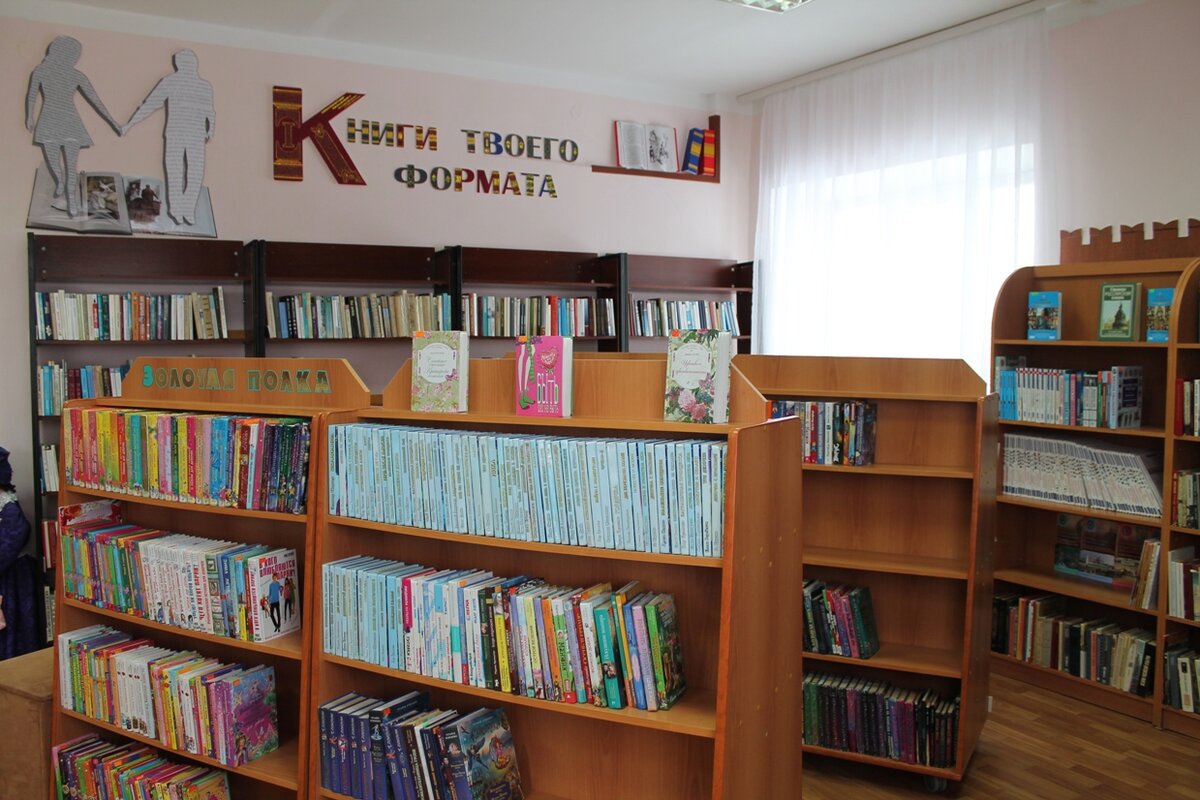 Примерно так выглядит наша районная библиотека