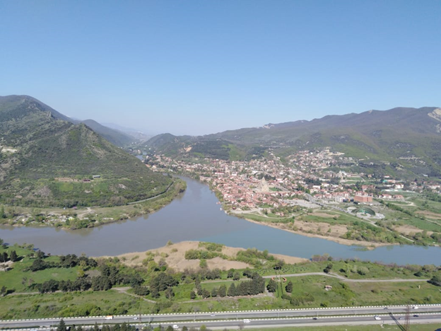 Вид на Мцхета из Джвари.