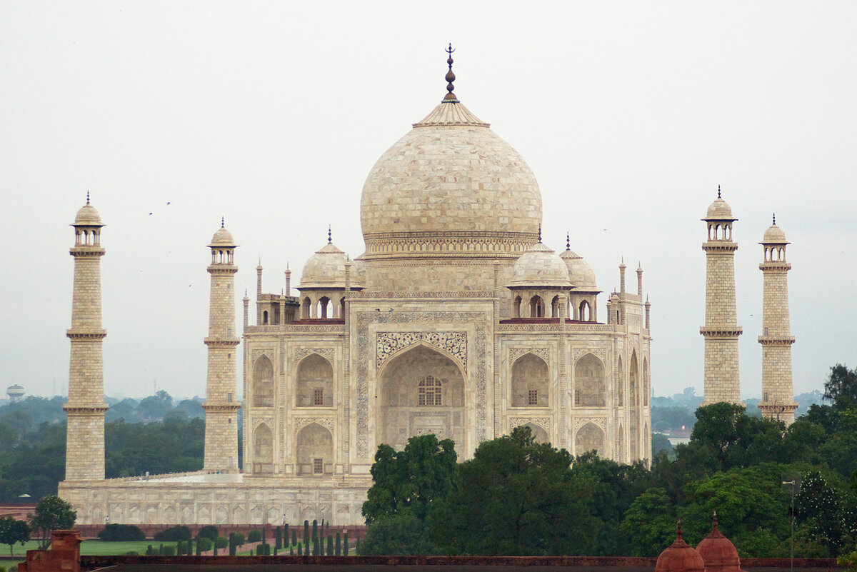 Taj Mahal с крыши отеля