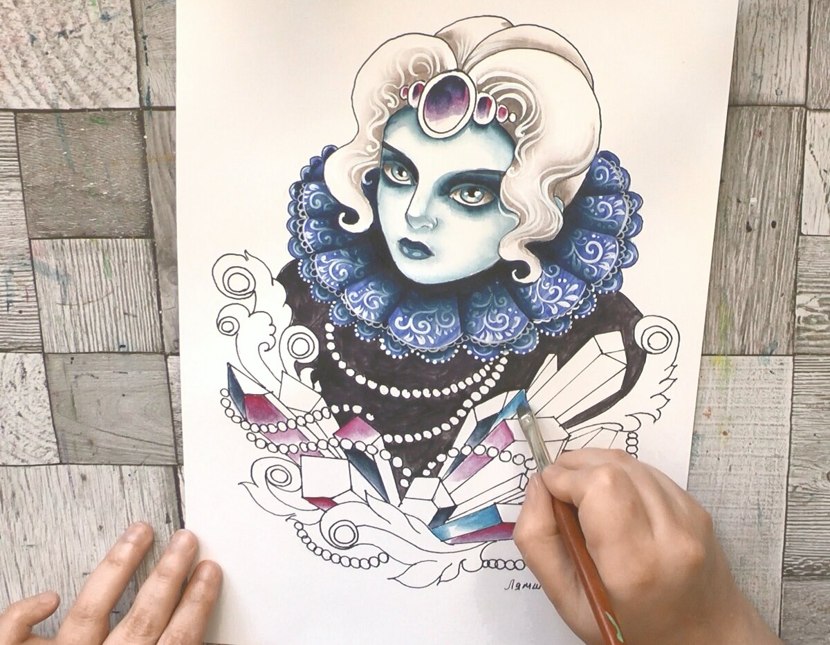 Иллюстрация "Снежная королева". Автор: Ирина Лямшина