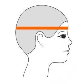 Рис.1: Обхват головы