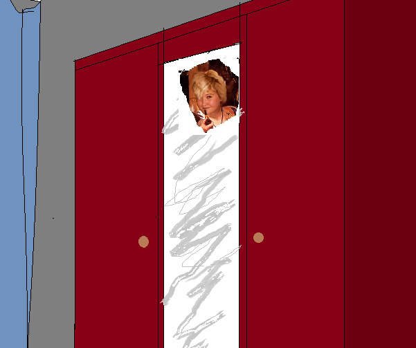  шкаф с девицей, мой коллаж