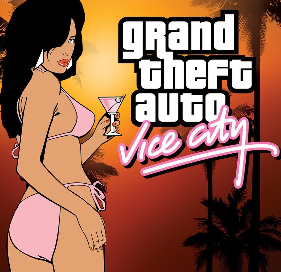 GTA обложка Вайс Сити