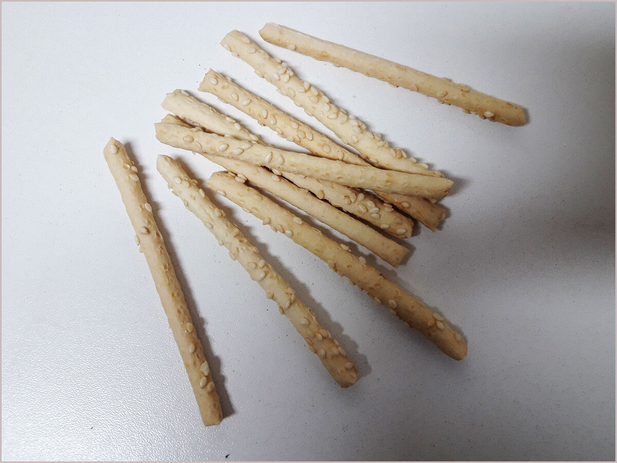 Палочки с кунжутом, вместо хлеба