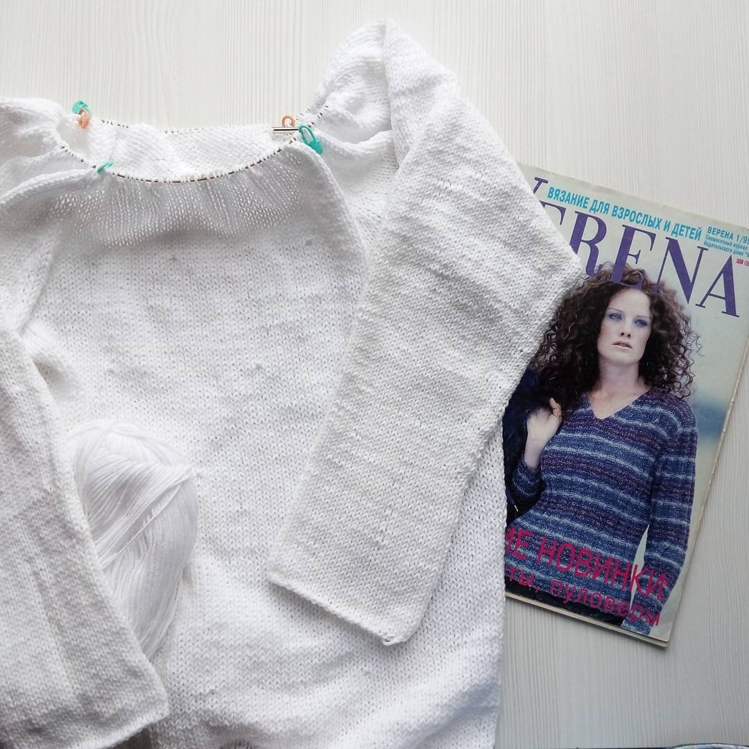 Вязание регланом снизу 