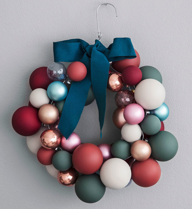 Самодельный новогодний венок