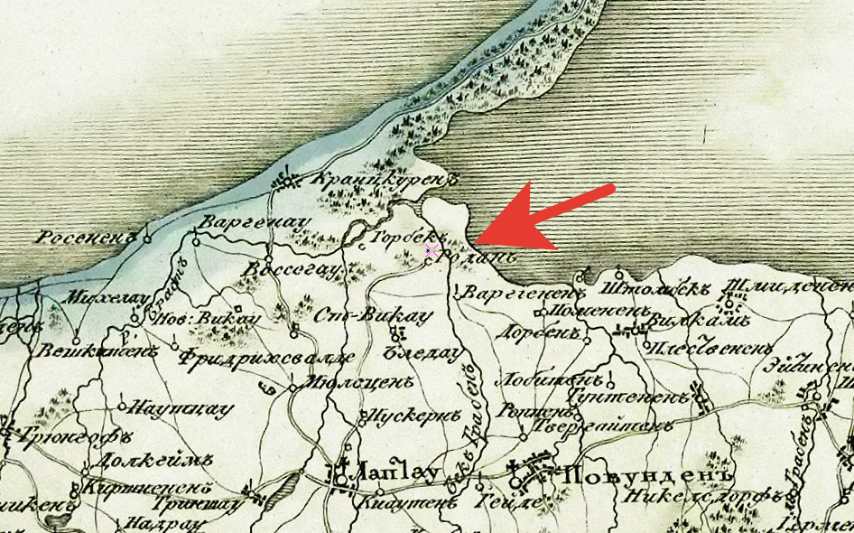 1820 г. Родан на карте Российской империи  