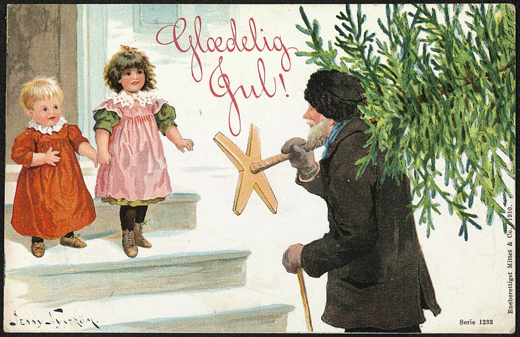 Норвежская рождественская открытка. Wikimedia commons