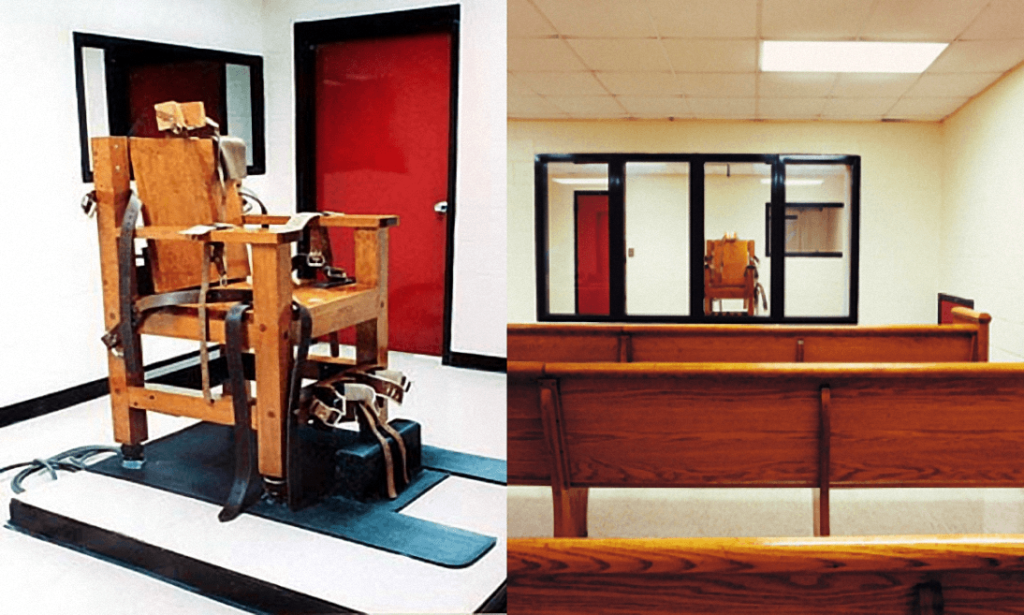 Электрический стул, установленный в тюрьме штата Джорджия