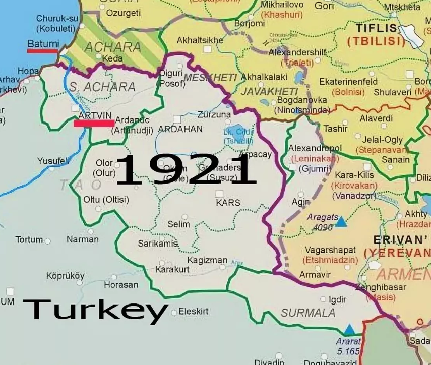 Армения граничит с турцией. Карский договор 1921 Армения. Границы Армении и Азербайджана в 1921. Границы Армении до 1921 года. Карта Армении 1921 года.