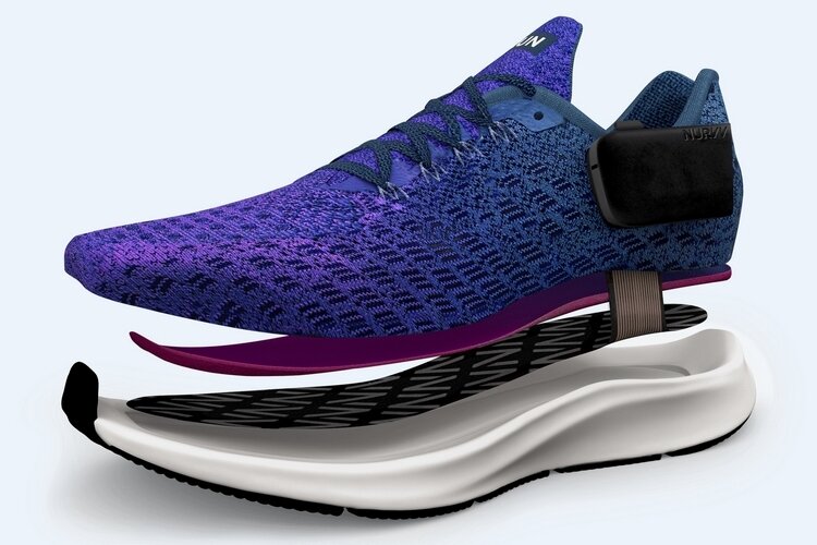 Кроссовок с наружным блоком управления