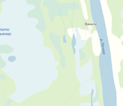 Озеро и болота возле деревни Ваньпи