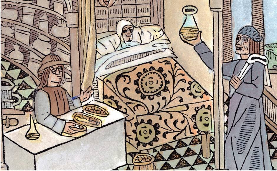 Врач и пациент, 1494 г.