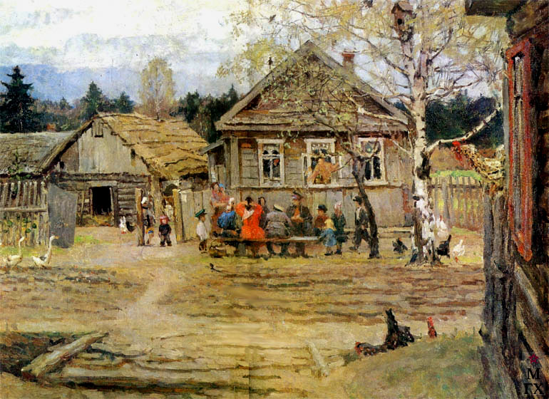 Репродукция картины русского художника федора петровича толстого