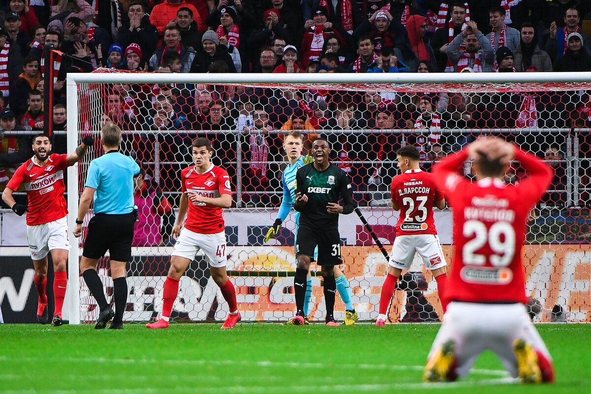 "Спартак" дома проиграл "Краснодару" - 0:1. Фото - ФК "Краснодар".