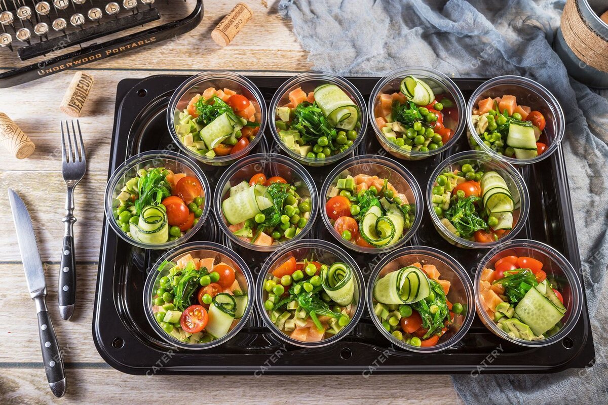 Платтер с севиче из лосося от «Хлеб и Вино» за 5 190 ₽