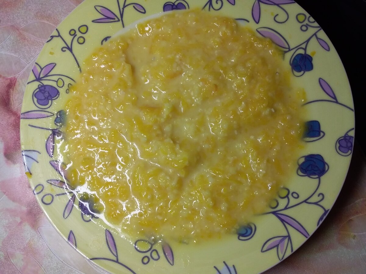 Каша тыквенно-кукурузная)