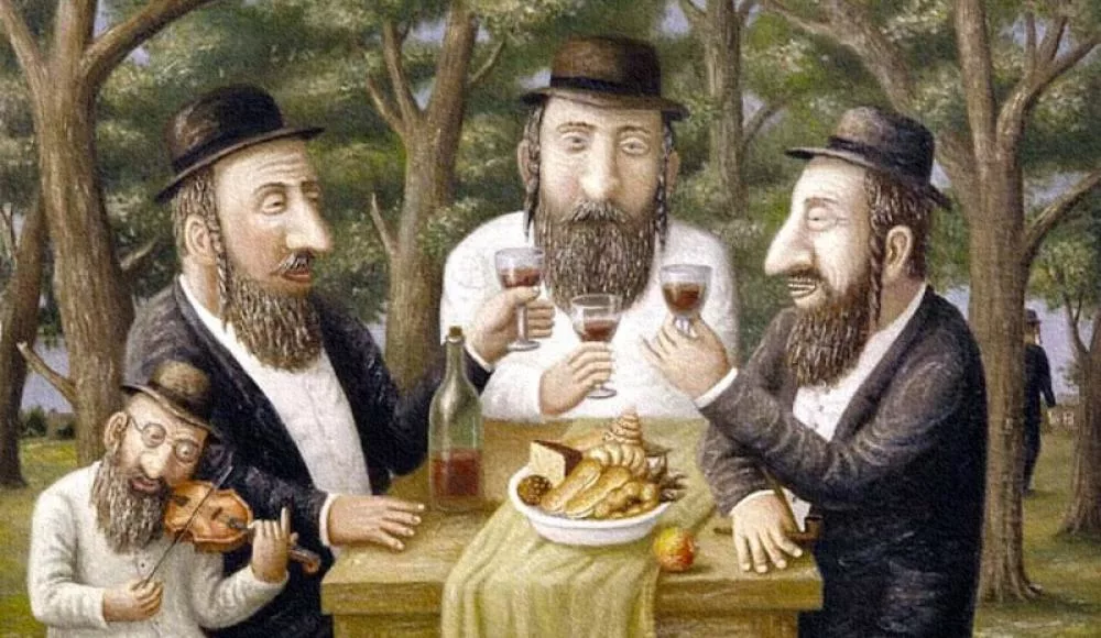 Художник Любаров еврейское счастье. Еврей и чай
