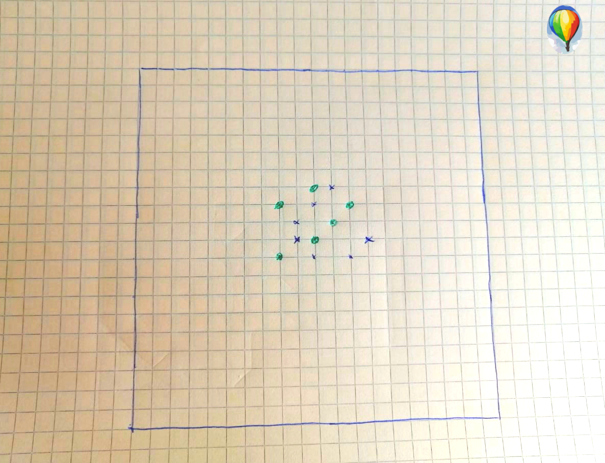 Игроки начинают расстановку точек