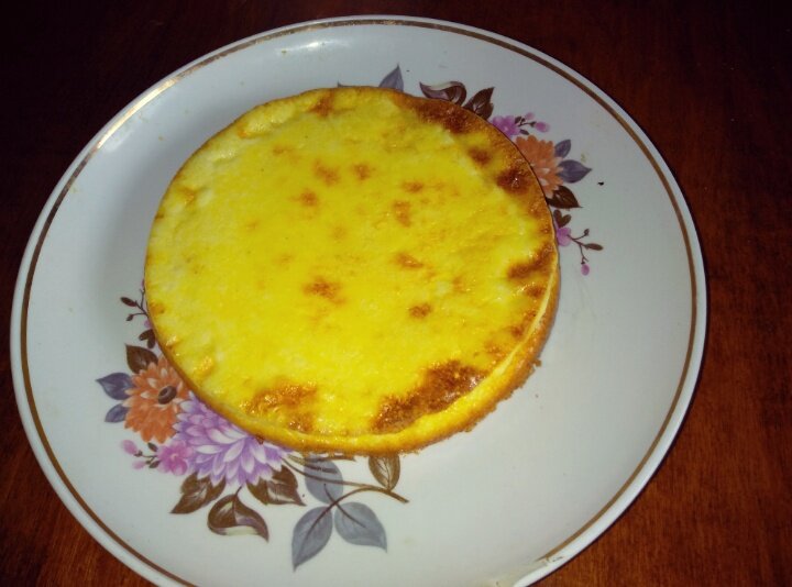 Воздушный творожный пирог. Фото автора канала "Классная кухня".  