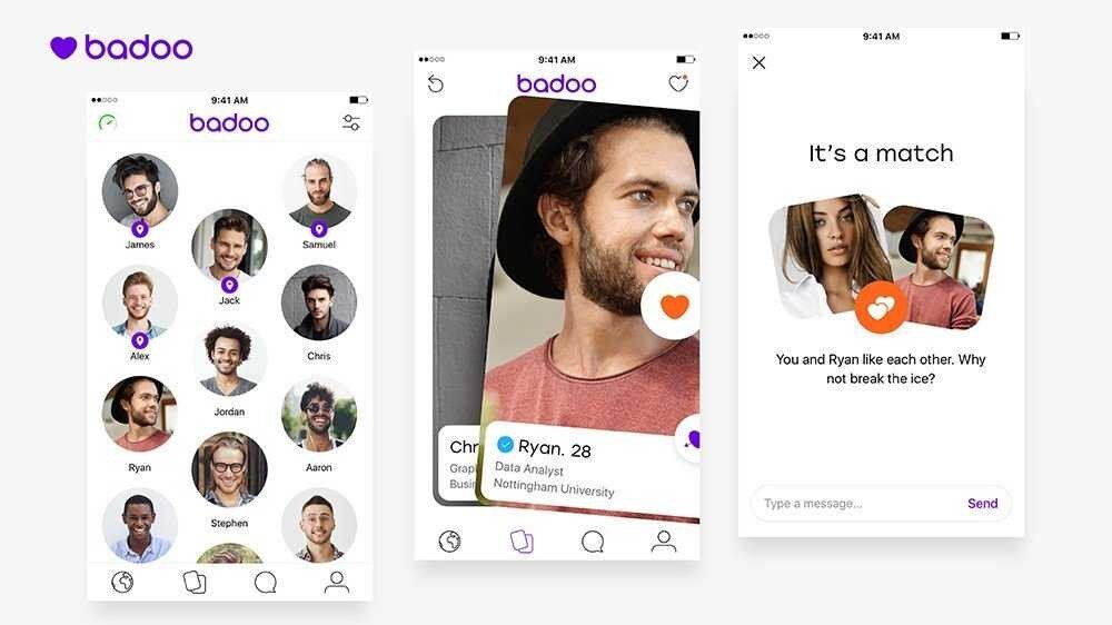 Баду сайт серьезных знакомств. Badoo. Badoo приложение. Страничка баду. Интерфейс приложения Badoo.