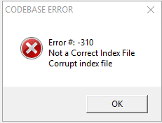 Сообщение об ошибке 