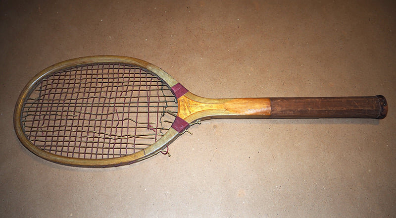 Ракетка "Максим" производства Братьев Цыганковых из коллекции Веломузея Андрея Мятиева.