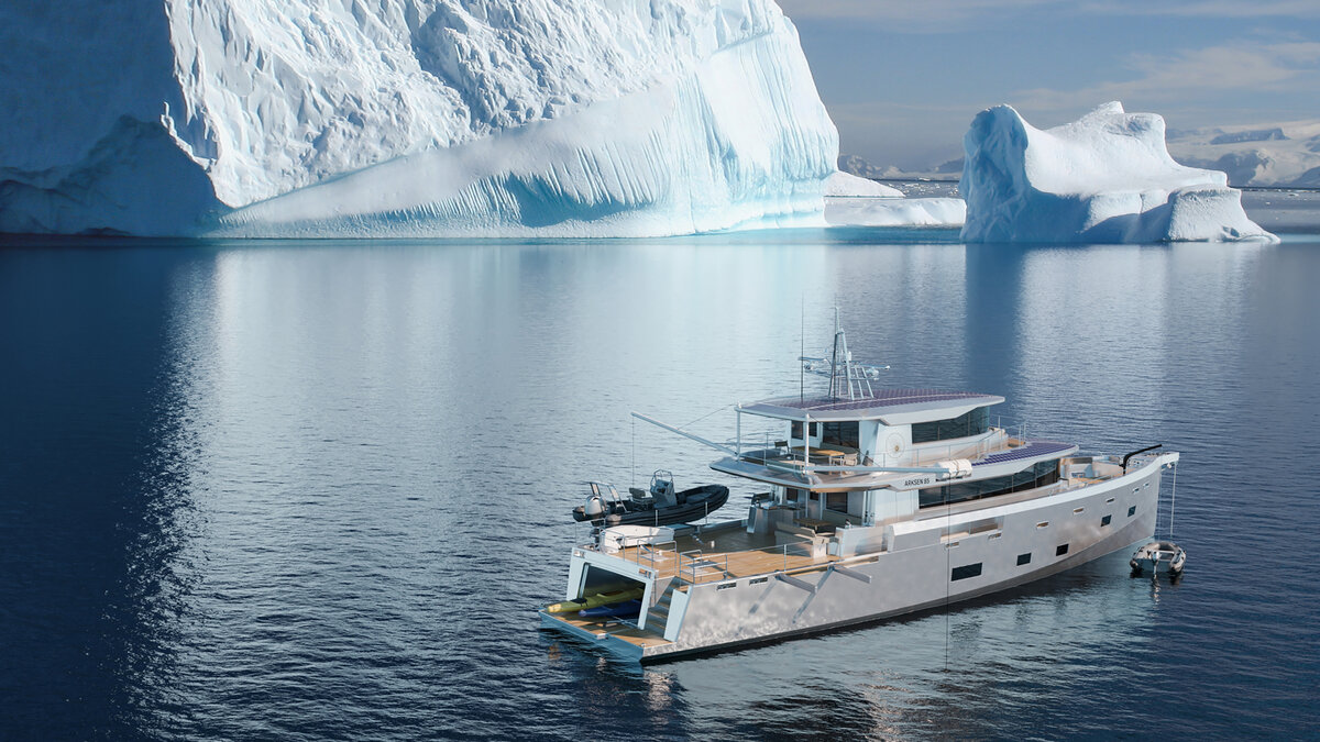 Эксплорер сможет совершать автономные круизы длительностью до трех месяцев, а запас хода Arksen 85 составит 7000 морских миль