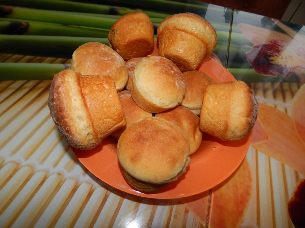 Плюшки к чаю на скорую руку
