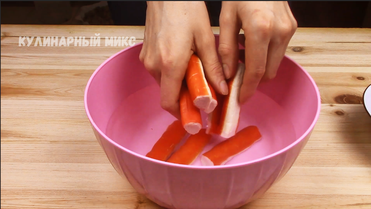 Крабовые палочки в воде