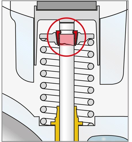 Клапанные сухари деформированы.