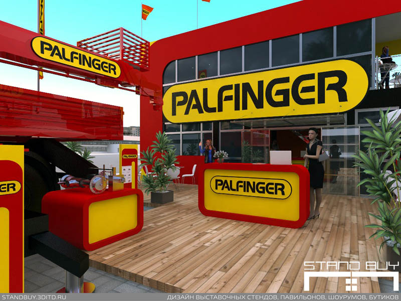 Проект выставочного стенда компании Palfinger. Архитектор - Павел Сапов.