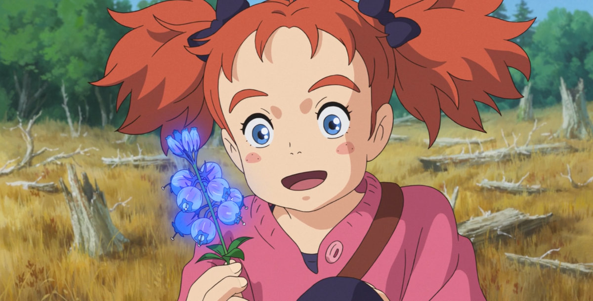 кадр из аниме "Мэри и ведьмин цветок"