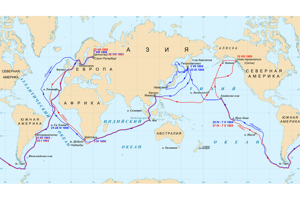 Плавание Крузенштерна и Лисянского 1803-1806