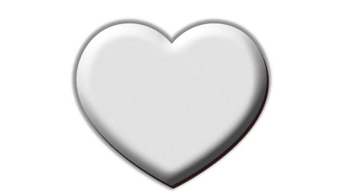    Белое эмодзи-сердечко:iStockPhoto