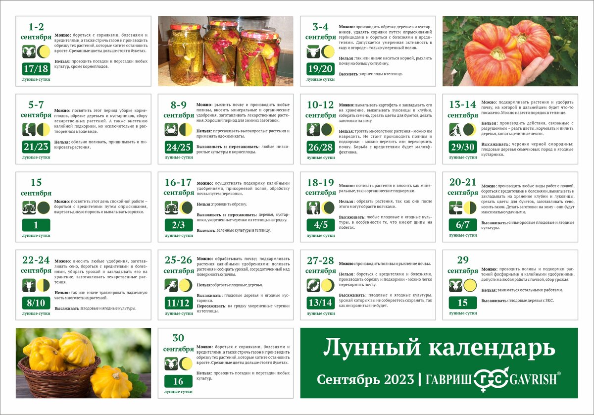 Лунный календарь для посева на урале