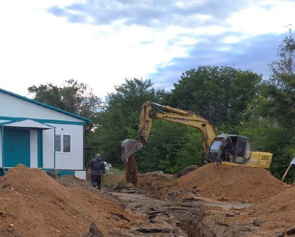    В Новоорском районе продолжается строительство модульного ФАПа Кристина Просвиркина
