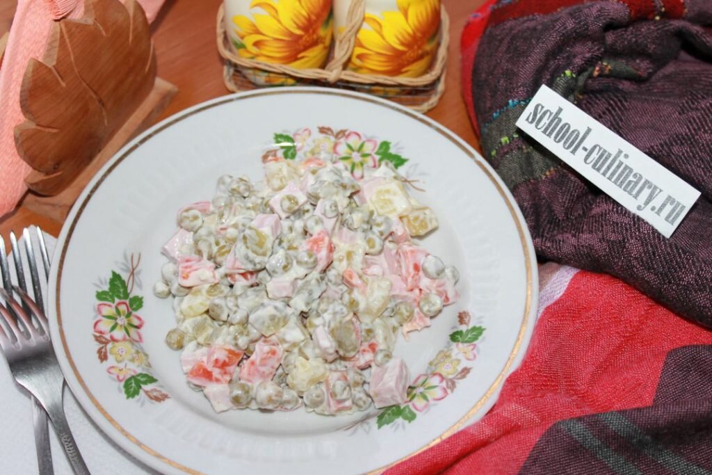 Оливье без яиц | school-culinary.ru | Дзен