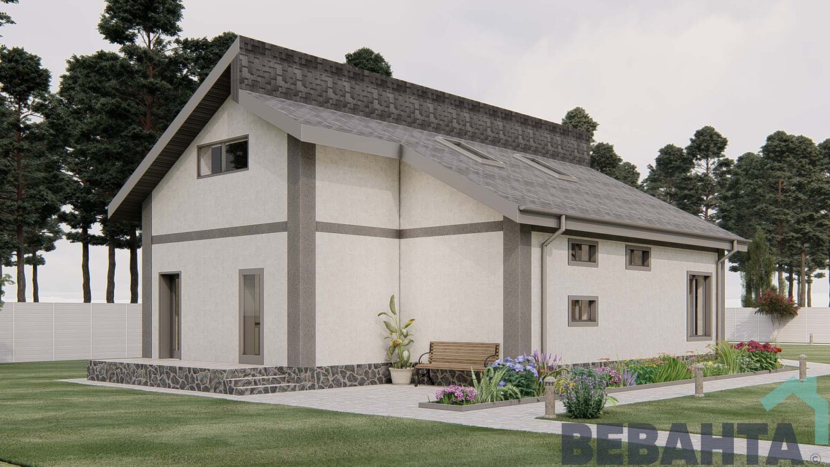 Главный фасад дома. Информация с сайта Vevanta.com